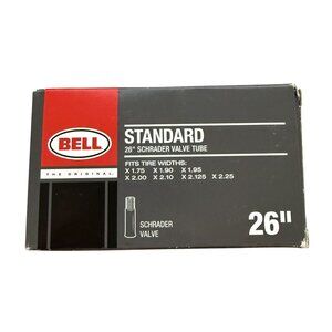 Bell 26" Standard Schrader Valve Tube For 1.75-2.25" Tire Widths